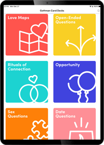 Gottman Cards app on iPad image